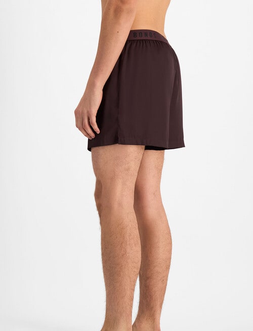 Bonds Satin Sleep Short, Berry Liqueur product photo View 04 L