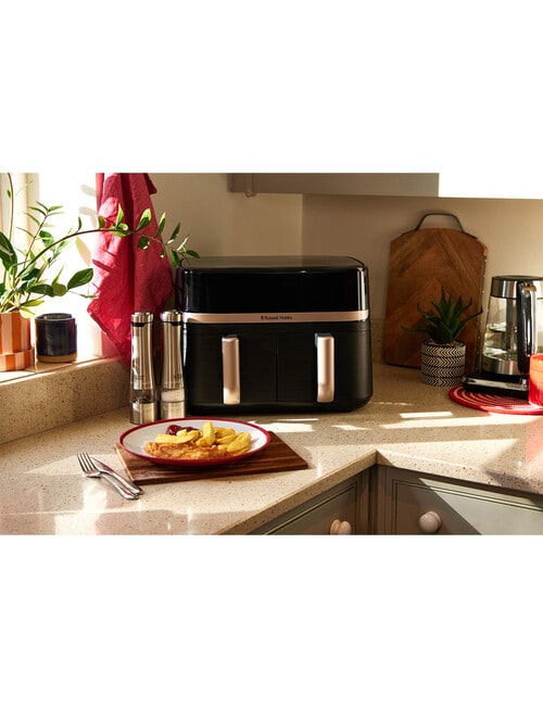 Russell Hobbs Satisfry Dual Basket Air Fryer, RHAF2768 product photo View 12 L