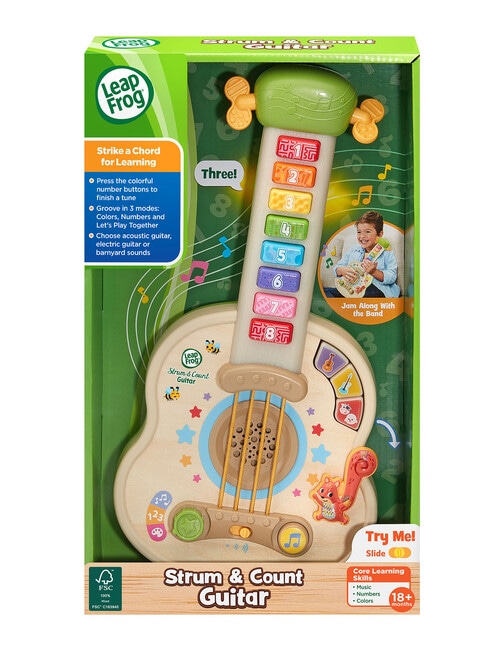 Leap Frog Strum & Learn Light Up Wooden Guitar product photo