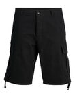 Jack & Jones Barkey Cargo Shorts, Black product photo View 07 S
