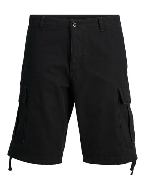 Jack & Jones Barkey Cargo Shorts, Black product photo View 07 L