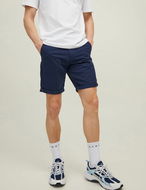 Jack & Jones Bowie Shorts, Navy Blazer product photo View 03 L