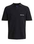 Jack & Jones Jornorrebro Light Knit Polo Shirt, Black product photo