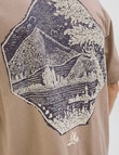 Jack & Jones Jorgramercy Back Graphic Tee, Mocha Meringue product photo View 06 S
