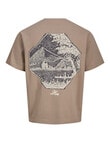 Jack & Jones Jorgramercy Back Graphic Tee, Mocha Meringue product photo View 07 S
