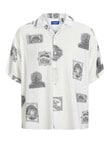 Jack & Jones Jorhramercy All Over Printed Resort Shirt, Cloud Dancer product photo