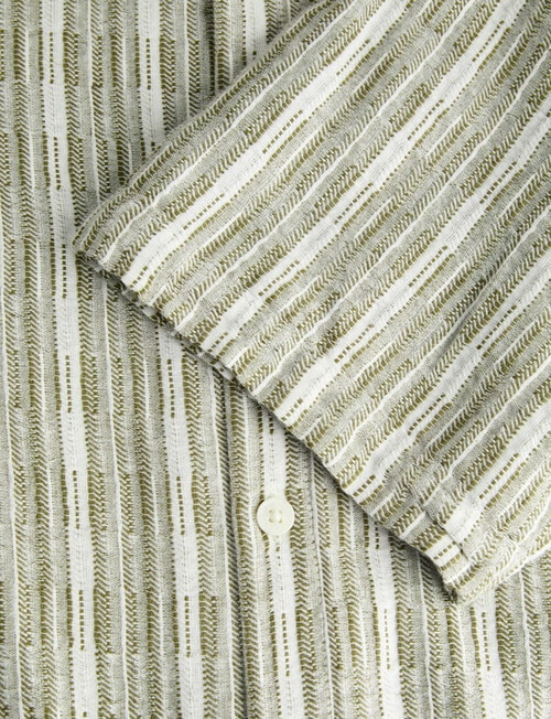 Jack & Jones Luke Billyburg Structure Shirt, Olive Drab product photo View 02 L