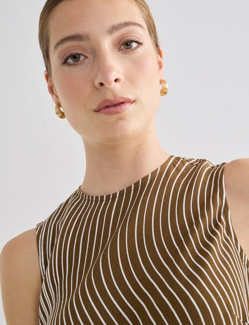 Mineral Este Bias Cut Printed Maxi Dress, Olive product photo View 04 L