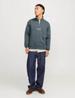 Jack & Jones Quarter Zip Vesterbro Sweater, Stormy Weather product photo