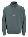 Jack & Jones Quarter Zip Vesterbro Sweater, Stormy Weather product photo View 03 S