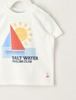 Teeny Weeny Boat Short Sleeve Tee, White product photo View 02 S