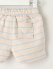 Teeny Weeny Stripe Knit Short, Blue & Stone product photo View 02 S