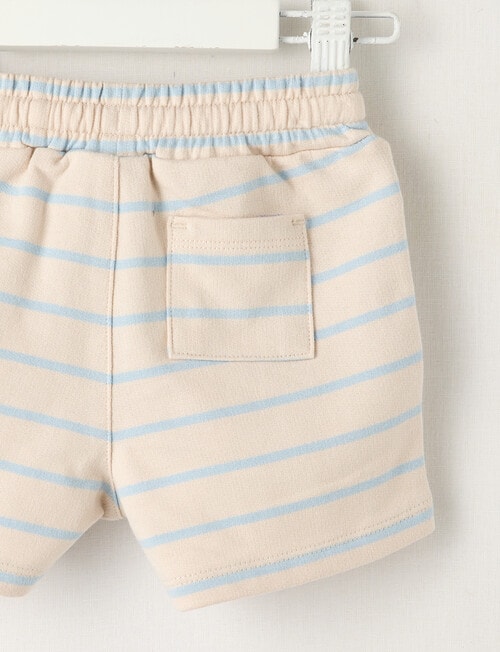 Teeny Weeny Stripe Knit Short, Blue & Stone product photo View 02 L