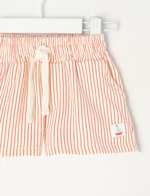 Teeny Weeny Stripe Short, Red product photo View 02 L