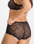 Bonds Icons Lace Shortie Brief, Black product photo View 03 S