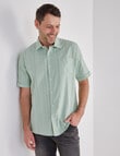Chisel Self Stripe Short Sleeve Shirt, Aqua product photo