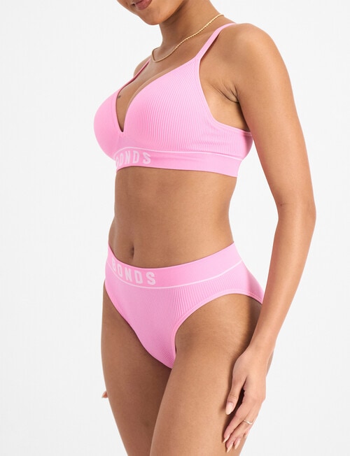 Bonds Retro Rib Wire Free Bra, Blind Blossom product photo View 02 L