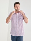 Chisel Mason Short Sleeve Shirt, Peach product photo