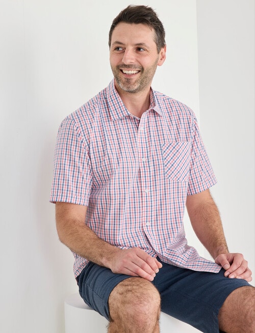 Chisel Mason Short Sleeve Shirt, Peach product photo View 05 L