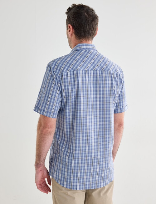 Chisel Mason Short Sleeve Shirt, Blue product photo View 02 L