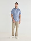Chisel Mason Short Sleeve Shirt, Blue product photo View 03 S