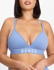 Bonds Retro Rib Wire Free Bra, Breezy Blue product photo