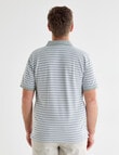 Chisel Narrow Stripe Short Sleeve Polo Shirt, Sage product photo View 02 S