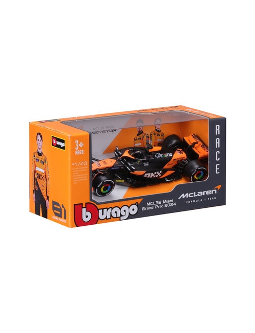 Bburago 1:43 F1 McLaren MCL 38 2024, WB #81 Piastri, WB product photo View 04 L