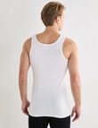 Chisel Cotton Singlet, 3-Pack, White product photo View 02 S