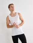 Chisel Cotton Singlet, 3-Pack, White product photo View 05 S