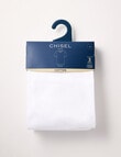 Chisel Cotton Tee, 3-Pack, White product photo View 05 S