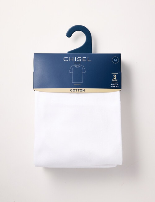 Chisel Cotton Tee, 3-Pack, White product photo View 05 L