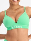 Bonds Retro Rib Wire Free Bra, Mint Frostini product photo
