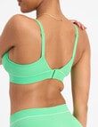 Bonds Retro Rib Wire Free Bra, Mint Frostini product photo View 03 S