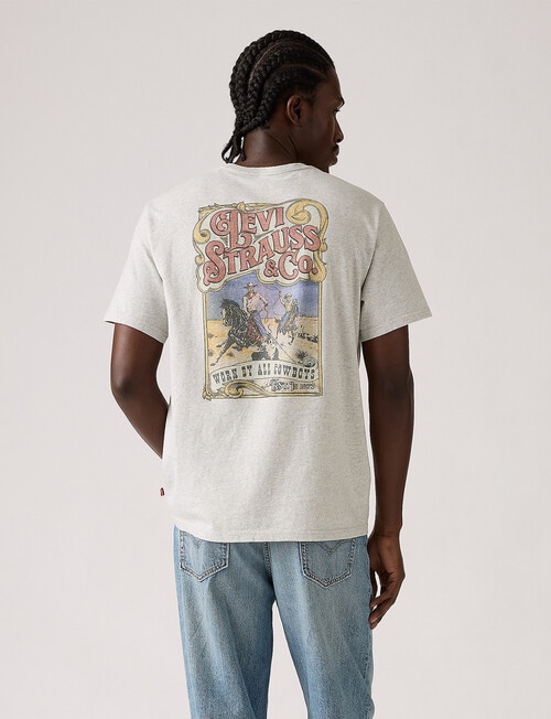 Levis Cowboys Relaxed Fit Tee, Light Heather Grey product photo View 02 L