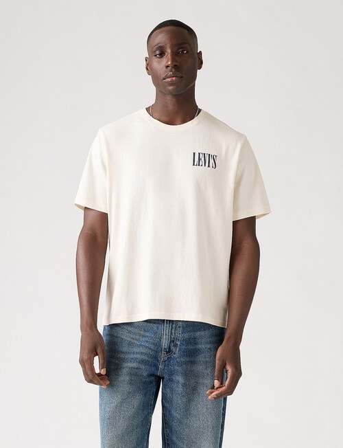 Levis Relaxed Cowboy Tee, Egret product photo