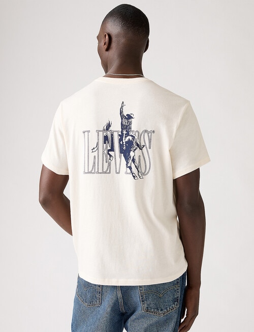 Levis Relaxed Cowboy Tee, Egret product photo View 02 L