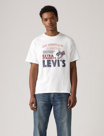 Levis Graphic Archival Poster Tee, White Plus product photo