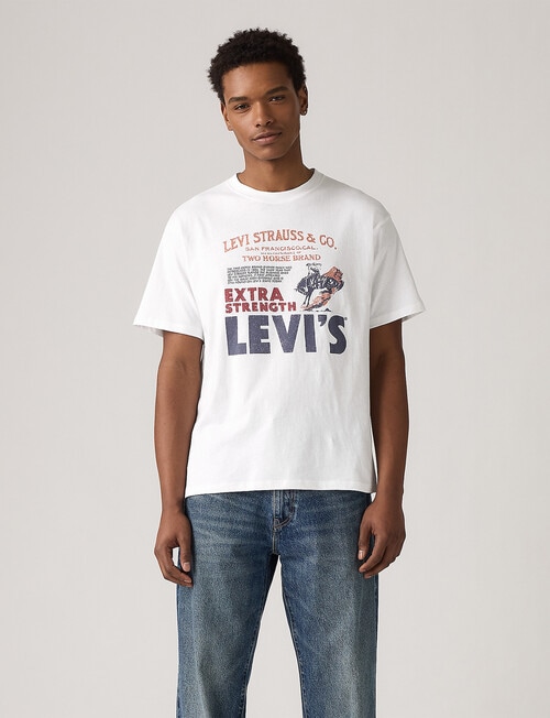 Levis Graphic Archival Poster Tee, White Plus product photo