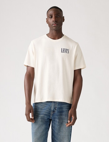 Levis Relaxed Cowboy Tee, Egret product photo