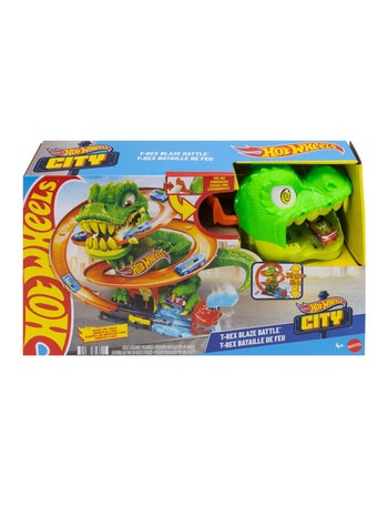 Hot Wheels City T-Rex Vs Fire Station product photo