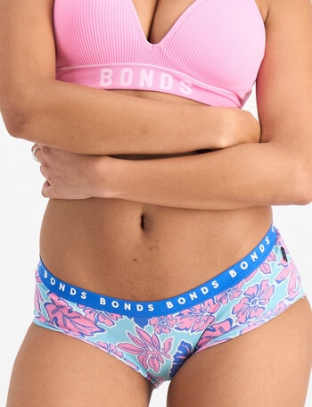 Bonds Hipster Boyleg Brief, 3-Pack, Tropical, Blossom & United product photo