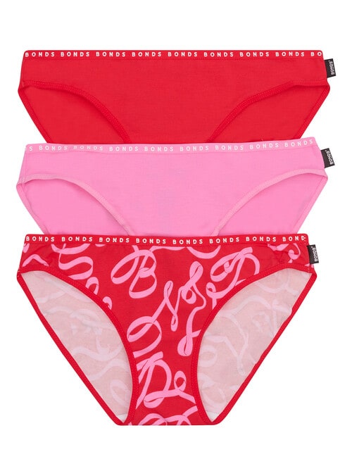 Bonds Hipster Bikini Brief, 3-Pack, Ribbon, Blossom & Blush product photo