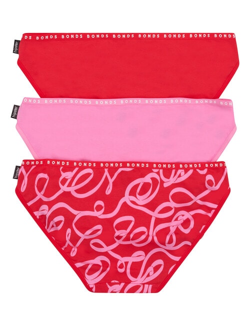 Bonds Hipster Bikini Brief, 3-Pack, Ribbon, Blossom & Blush product photo View 02 L