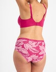 Bonds Cottontails Midi Brief, 3-Pack, Raspberry, Botanical & Pink product photo View 03 S
