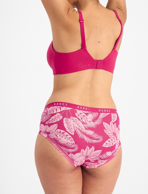 Bonds Cottontails Midi Brief, 3-Pack, Raspberry, Botanical & Pink product photo View 03 L