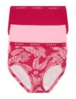 Bonds Cottontails Full Brief, 3-Pack, Raspberry Jam, Botanical Bliss, Pink Whisper product photo