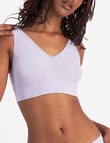 Bonds Comfy Crop Bra, Lilac Ice product photo View 02 S