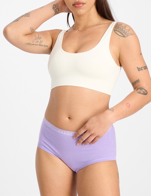 Bonds Cottontails Full Brief, 3-Pack, Shell, Apollo & Caribbean product photo View 04 L