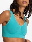 Bonds Comfy Crop Bra, Caribbean Current product photo